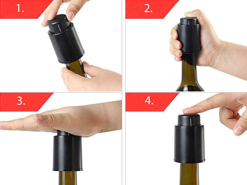 2er-Set Wein VAKUUM KORKEN für Weinflaschen