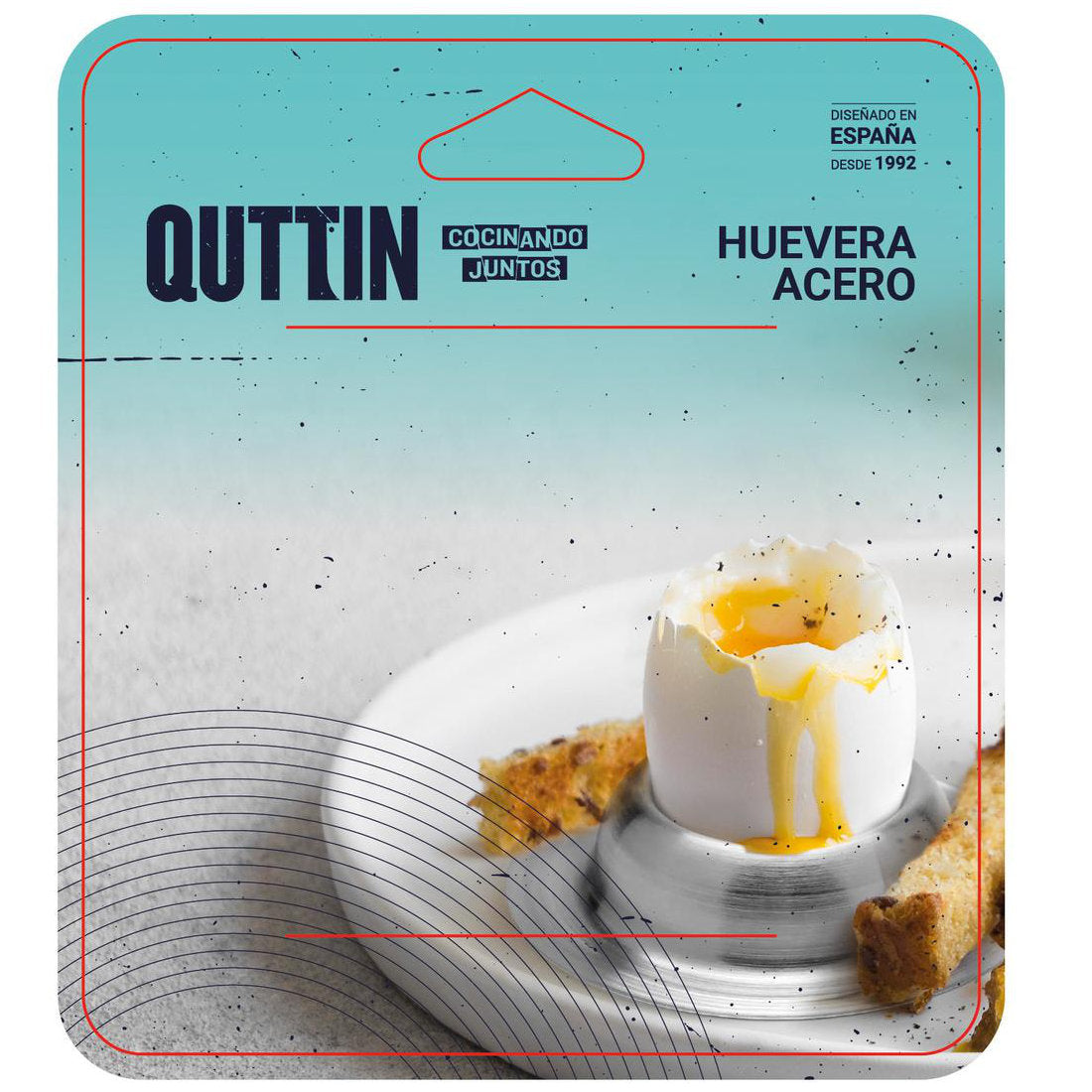 4er Set Quttin Eierbecher aus Edelstahl – klassischer Frühstücks Look