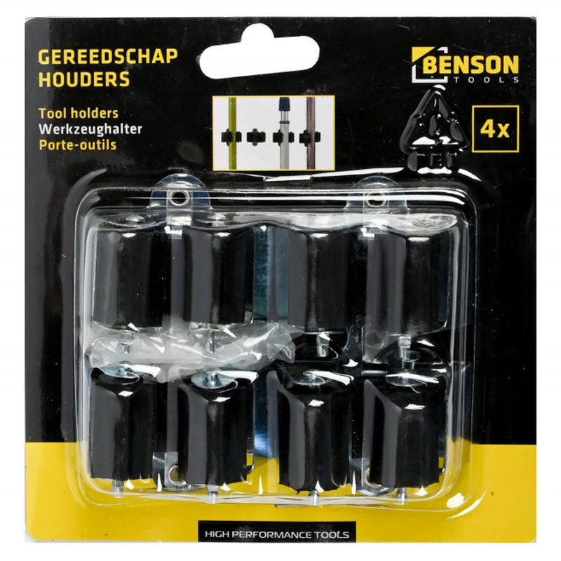 Gerätehalter BESENHALTER Klemmhalter 4er-Set