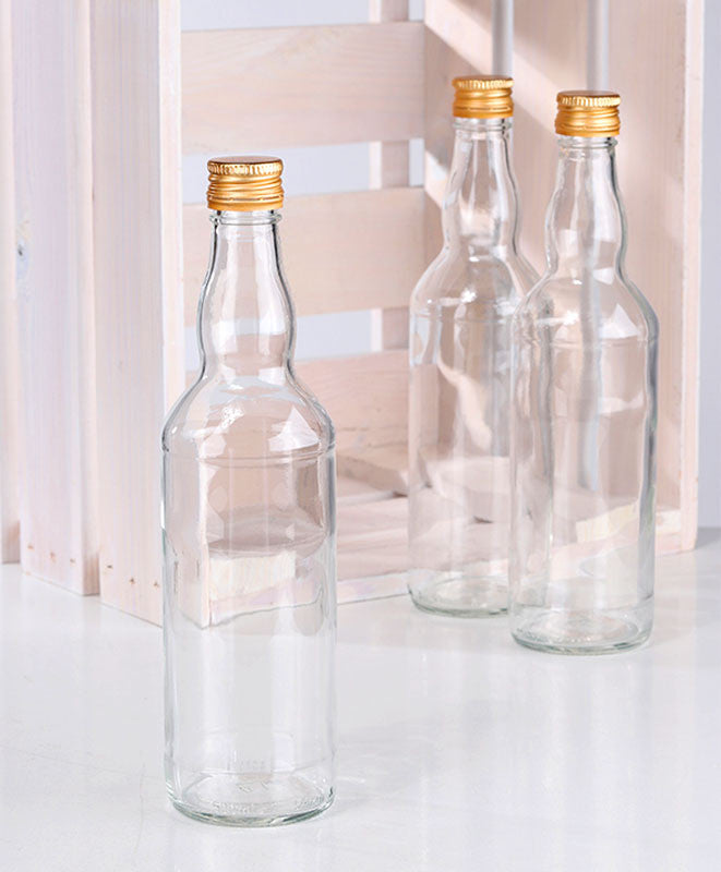500ml GLASFLASCHE mit DECKEL Flasche mit Schraubverschluss PP28