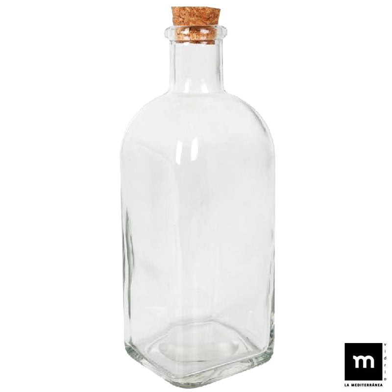 530ml Flasche GLASFLASCHE mit KORKEN von LA MEDITERRANEA
