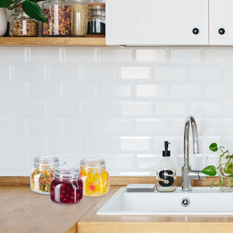 6er-Set 750ml EINMACHGLÄSER Einmachglas Glas mit Bügelverschluss