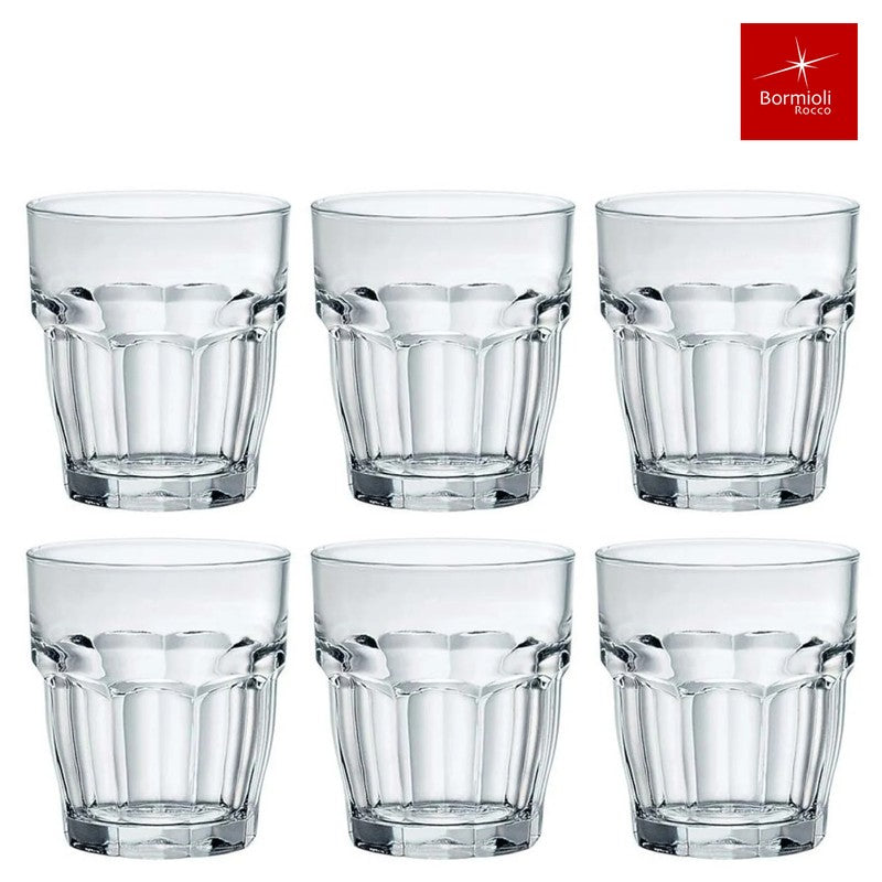 6er-Set Trinkgläser Glas TRINKGLAS Bormioli Rocco – Rock Bar 6×39cl