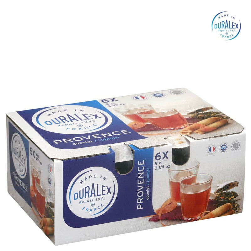 6er-Set Trinkgläser Glas TRINKGLAS Duralex Provence 6×9cl