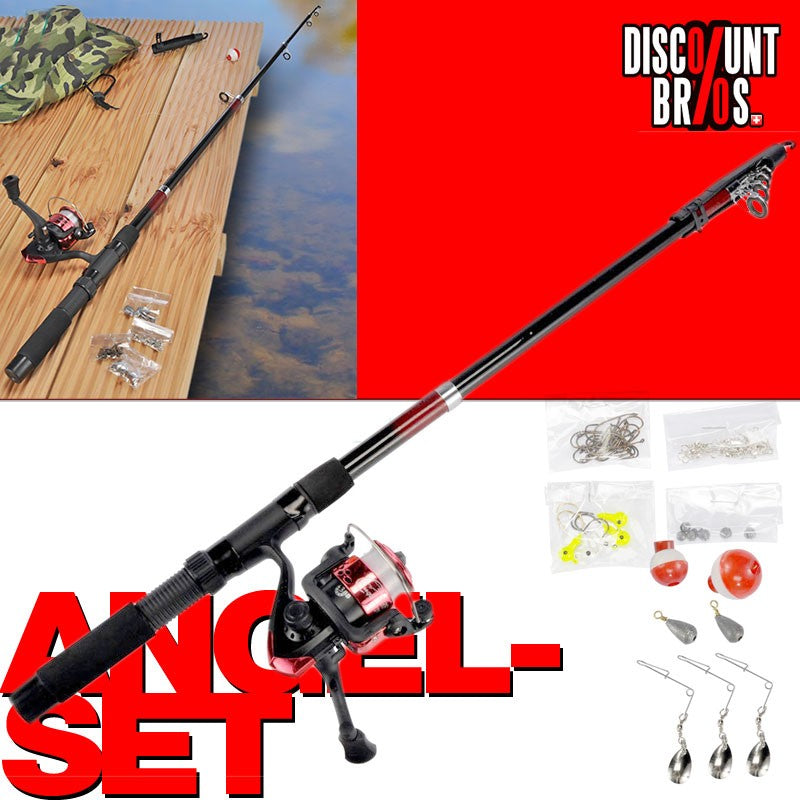 FISCHERRUTE Angel-Set mit Teleskoprute und Zubehör 70 tlg.