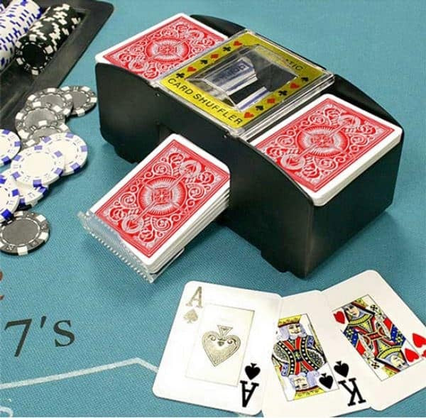 Automatischer KARTENMISCHER Kartenmischmaschine für 2 Decks