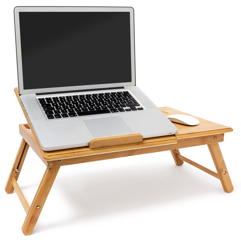 Bambus LAPTOPTISCH Betttablett aus Bambus mit Schublade