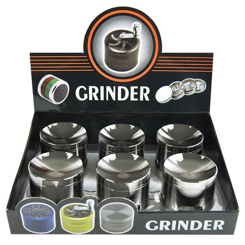 Gewürzmühle XL GRINDER ANTHRAZIT 4-teilig aus Metall Ø53mm