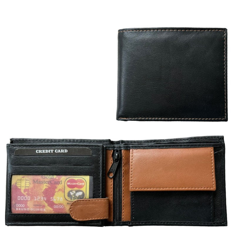 Brieftasche PORTEMONNAIE Geldbörse aus Nappa-Leder Echtleder