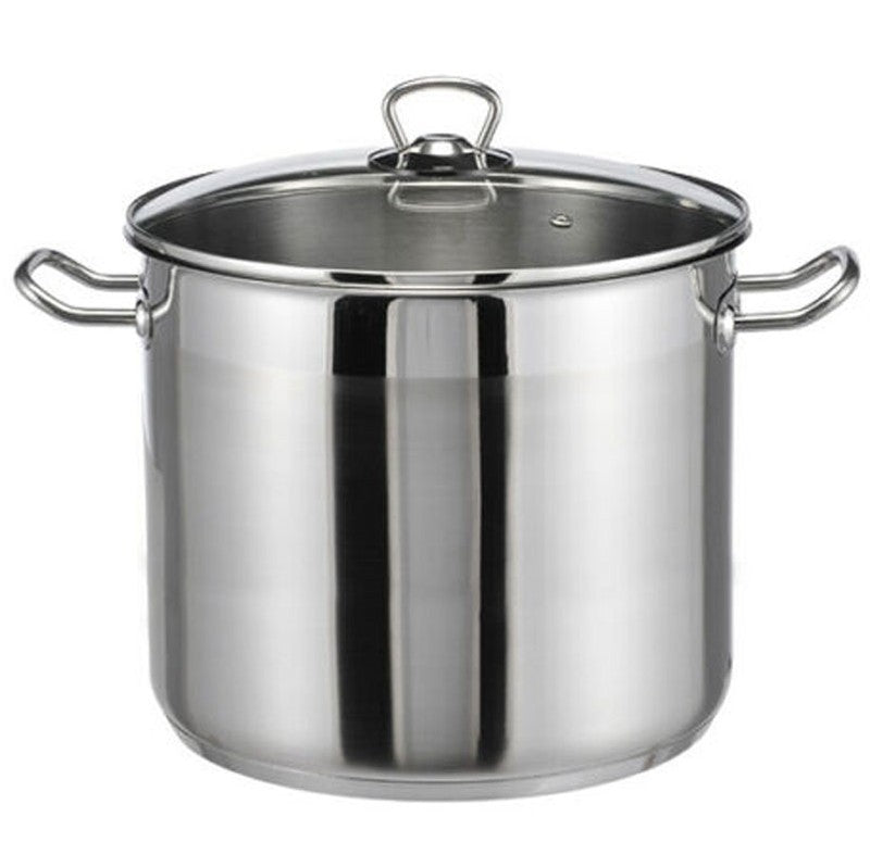 Edelstahl Universaltopf PFANNE mit Glasdeckel Ø30cm 20ltr