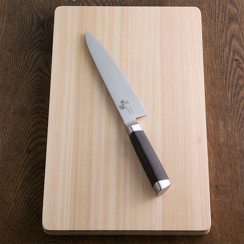 KAI SEKISOROKU Gyuto Messer Fleischmesser mit Damaststahl-Klinge (180 mm) und Holzgriff SCHWARZBRAUN