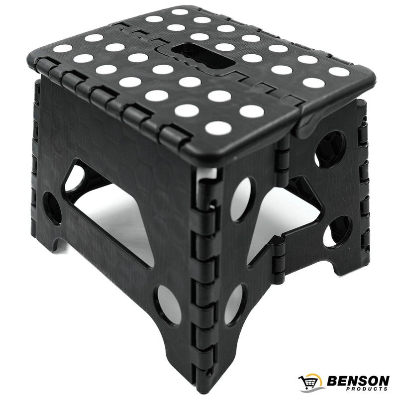 Klappbarer Hocker MINI KLAPPTRITT Klapphocker SCHWARZ