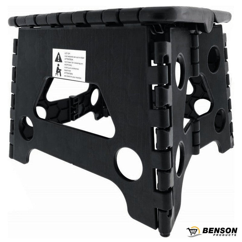 Klappbarer Hocker MINI KLAPPTRITT Klapphocker SCHWARZ