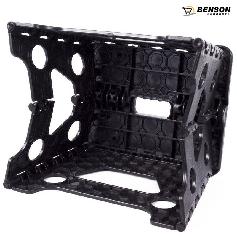 Klappbarer Hocker MINI KLAPPTRITT Klapphocker SCHWARZ