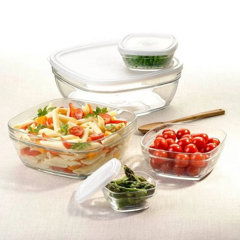 Duralex SCHÜSSEL mit DECKEL Vorratsdose Aufbewahrungsbox Lunchbox Frische Box 2l 20cm Transparent