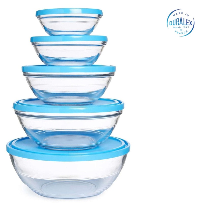 Duralex LYS SCHÜSSEL mit DECKEL Vorratsdose Aufbewahrungsbox Lunchbox Frische Box 1,6l 20,5cm