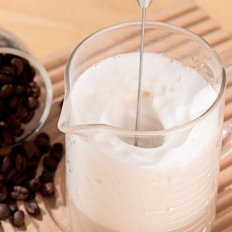 Mini-Mixer MILCHSCHÄUMER Milchaufschäumer mit Stände für Cappuccino und Latte