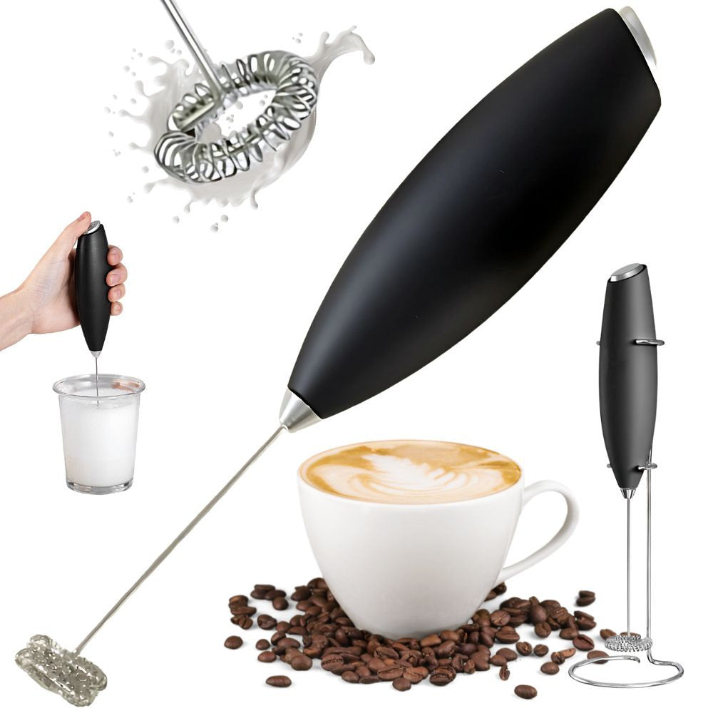 Mini-Mixer MILCHSCHÄUMER Milchaufschäumer mit Stände für Cappuccino und Latte