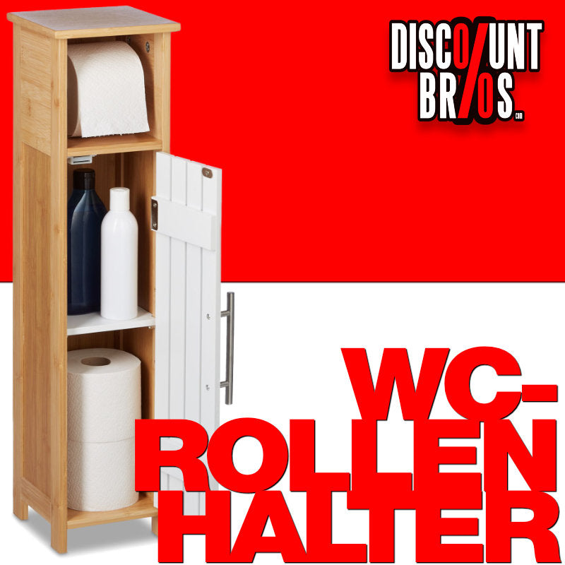 Toilettenpapierhalter WC-PAPIER-HALTER Badschrank Bambus