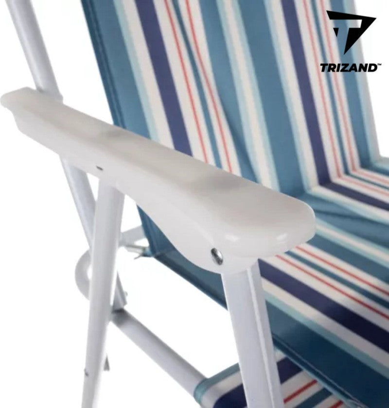 Trizand „Bergamo“ CAMPINGSTUHL Klappbarer Outdoor-Stuhl BLAU