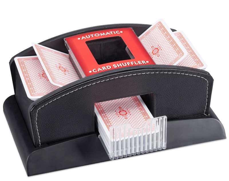 Automatischer KARTENMISCHER Kartenmischmaschine Lederdesign