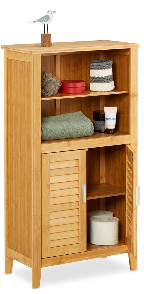 Badezimmerschrank SCHRANK aus Bambusholz LAMELL