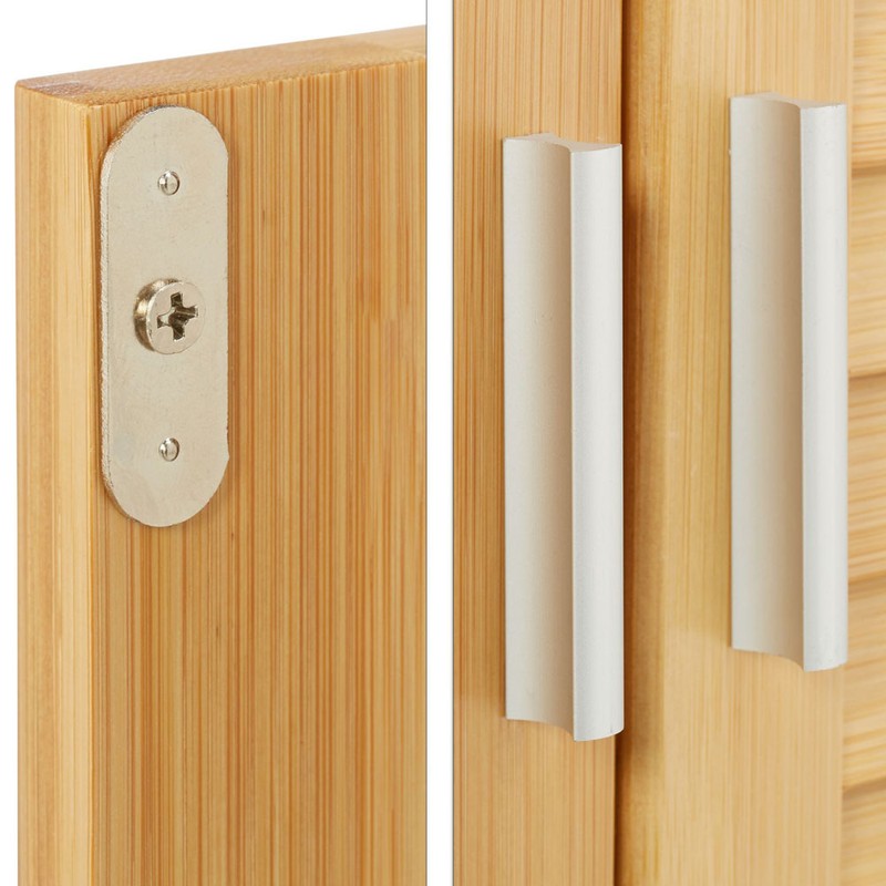 Badezimmerschrank SCHRANK aus Bambusholz LAMELL