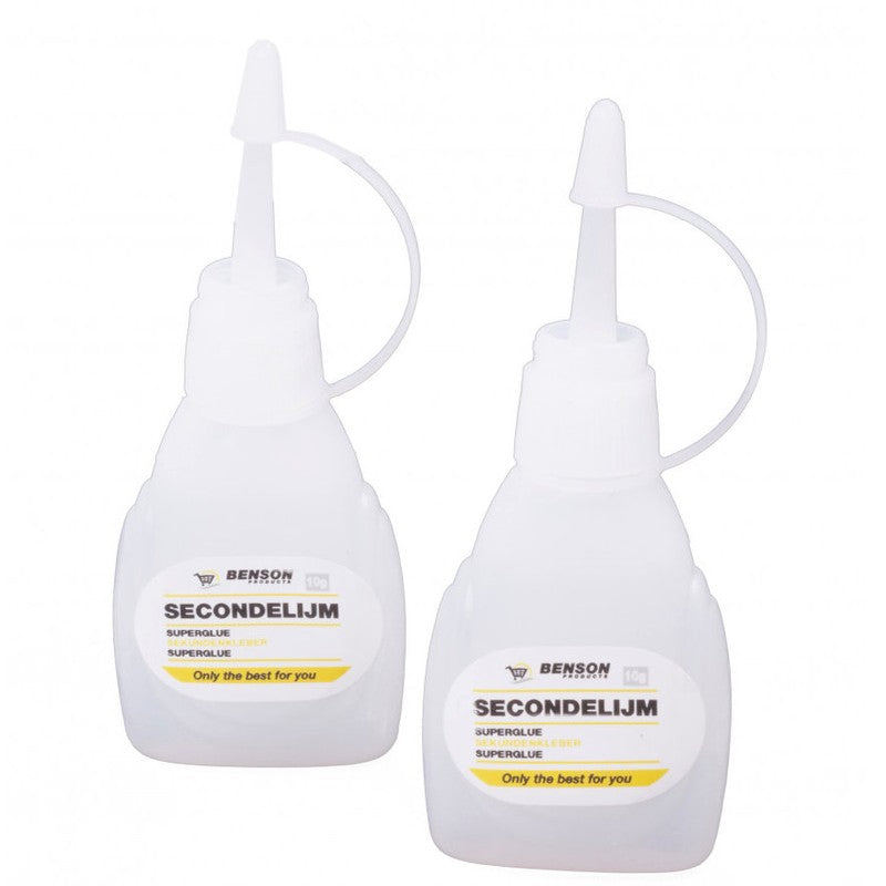 BENSON TOOLS Universal SEKUNDEN-KLEBER im 2er Pack (2x10g)