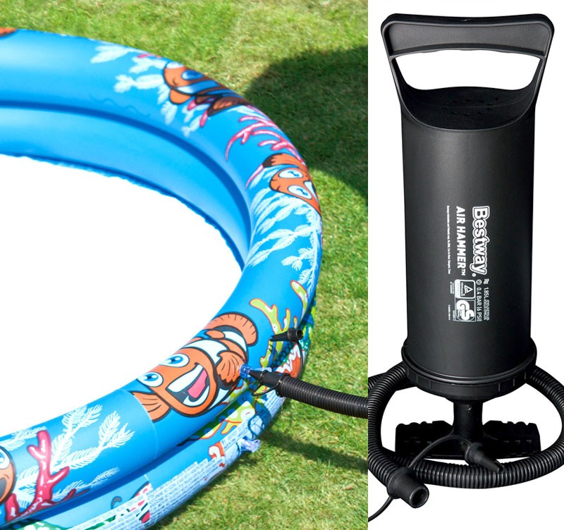 Bestway Pumpe DOPPELHUBPUMPE Luftpumpe Air Hammer klein 1850ccm