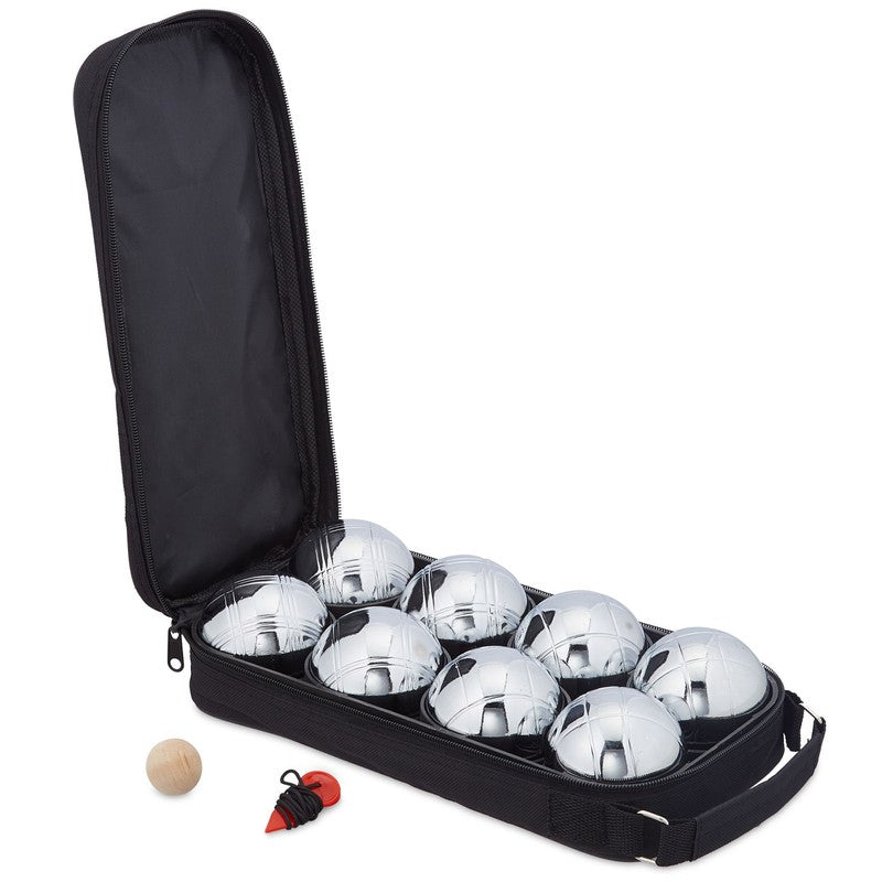 BOCCIA Pétanque BOULE SPIEL mit 8 Boulekugeln im Set