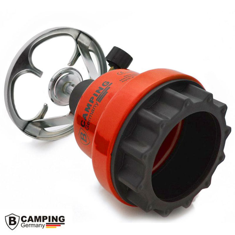 B-CAMPING Campingkocher Butan GASKOCHER Metall SCHWARZ oder ROT
