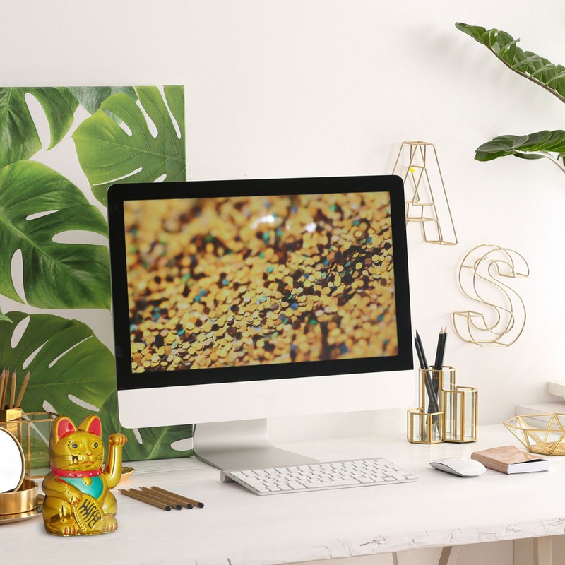 Maneki Neko GLÜCKS-KATZE Winkekatze 16cm