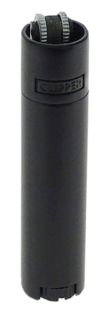 Clipper® METALL FEUERZEUG Mehrwegfeuerzeug ALL BLACK MATT