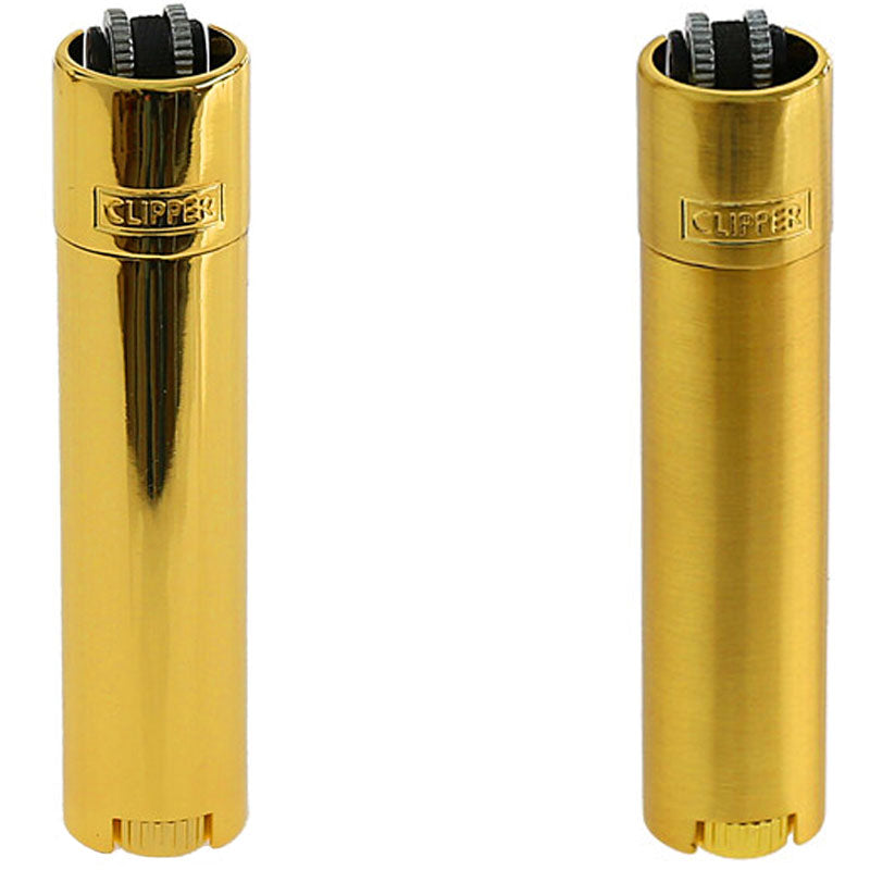 Clipper® METALL FEUERZEUG Mehrwegfeuerzeug GOLD