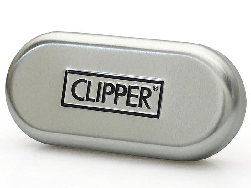Clipper® METALL FEUERZEUG Mehrwegfeuerzeug SILBER