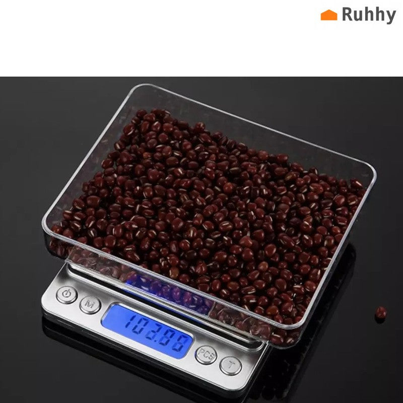 Digitale FEINWAAGE Briefwaage Zählwaage Präzisionswaage Waage bis 500g Präzision 0.01g