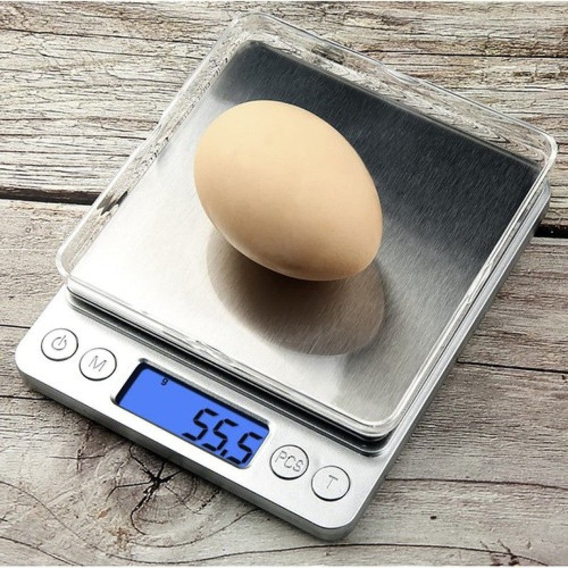 Digitale KÜCHENWAAGE Briefwaage Zählwaage Präzisionswaage Waage bis 2kg