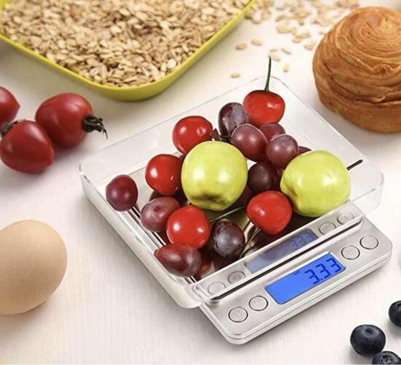 Digitale KÜCHENWAAGE Briefwaage Zählwaage Präzisionswaage Waage bis 2kg