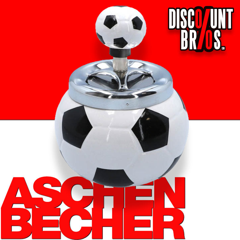 Fussball DREH-ASCHENBECHER Aschenbecher Drehaschenbecher 15×8,5cm