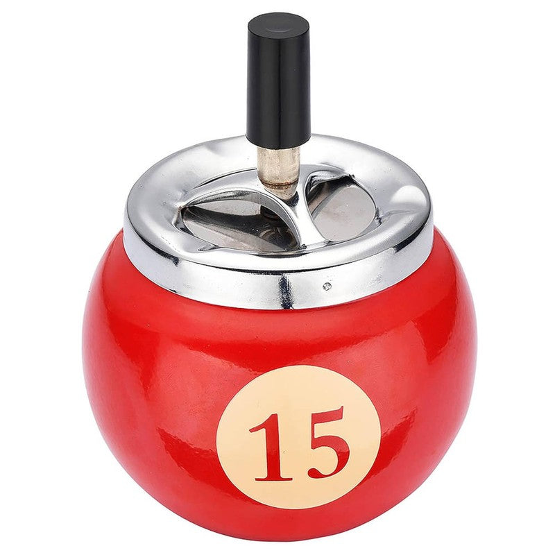 Billard Kugel DREH-ASCHENBECHER Aschenbecher Drehaschenbecher Ø9cm