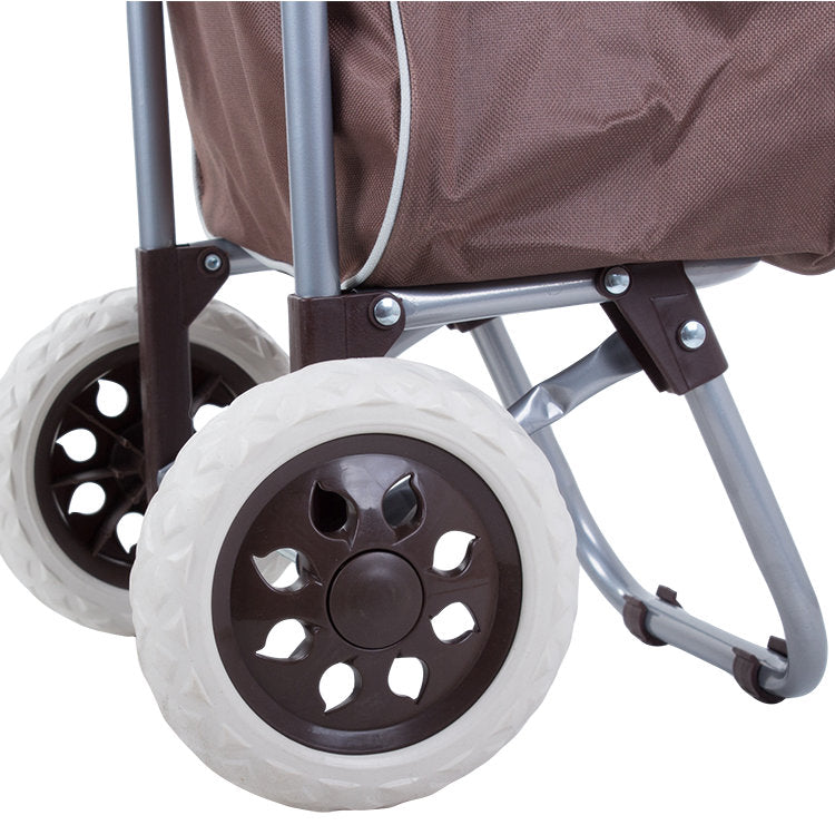Einkaufstrolley EINKAUFSWAGEN Einkaufsroller Transportroller BRAUN