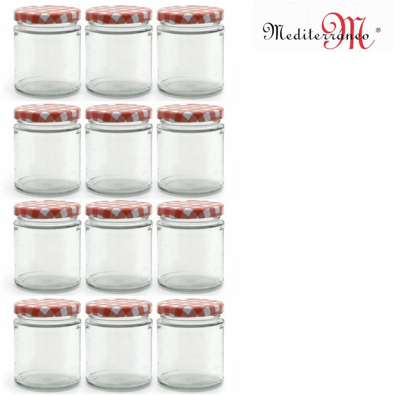 12er-Set 250ml Mediterraneo EINMACHGLÄSER Einmachglas Konfitürenglas GLAS