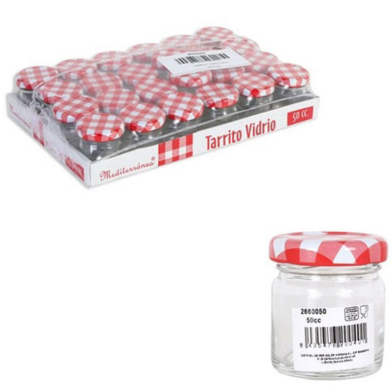 24er-Set 50ml EINMACHGLÄSER Einmachglas Konfitürenglas GLAS RUND