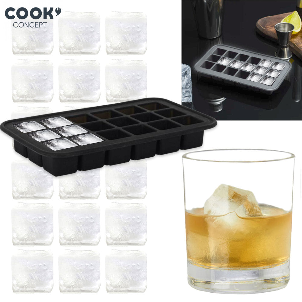 COOK CONCEPT Silikon EISWÜRFELFORM CUBE 2,5cm auch geeignet als Backform und Pralinéform