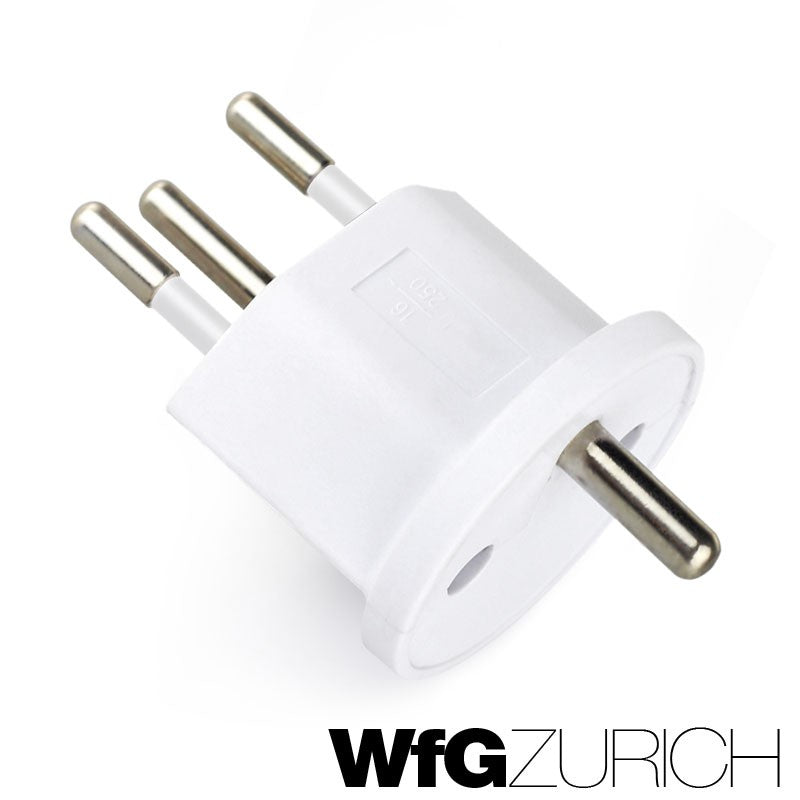 420 Stk. Permanent Fix-Adapter Stecker SCHUKO (Typ F CEE 7) zu Schweiz (T12) Fixadapter 3-polig teilisoliert