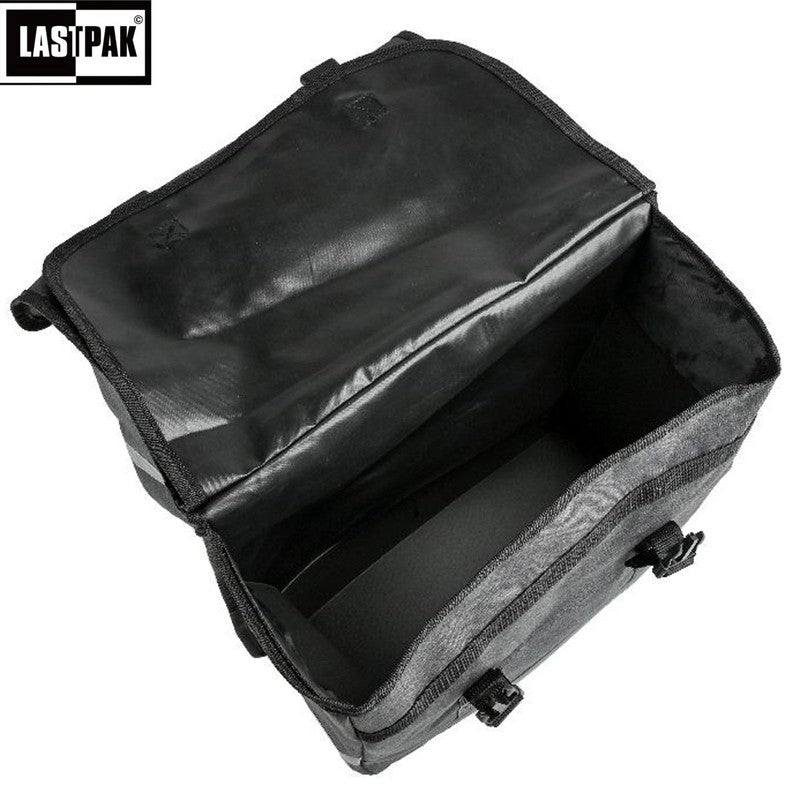 LASTPACK Velo- Fahrrad- DOPPEL- GEPÄCKTASCHEN Canvas Fahrradtasche für Gepäckträger 35l SCHWARZ