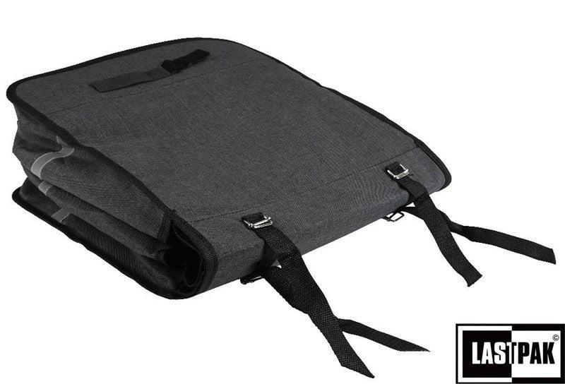 LASTPACK Velo- Fahrrad- DOPPEL- GEPÄCKTASCHEN Canvas Fahrradtasche für Gepäckträger 35l SCHWARZ