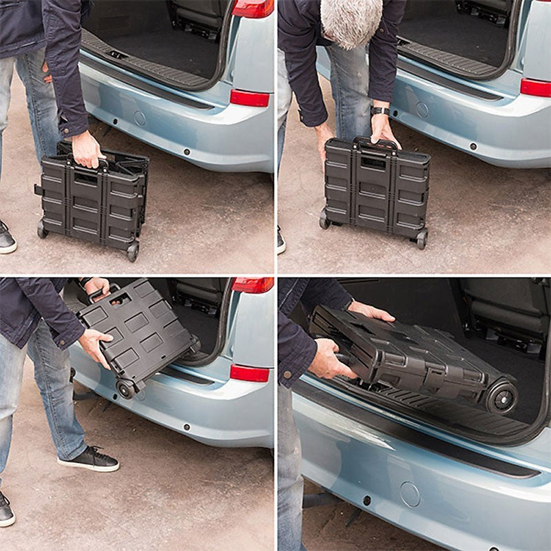 Klappbarer EINKAUFS-TROLLEY Einkaufswagen Transportroller Einkaufstrolley bis 25kg