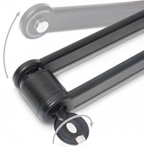 Veloschloss FALTSCHLOSS Fahrradschloss schwarz 85cm