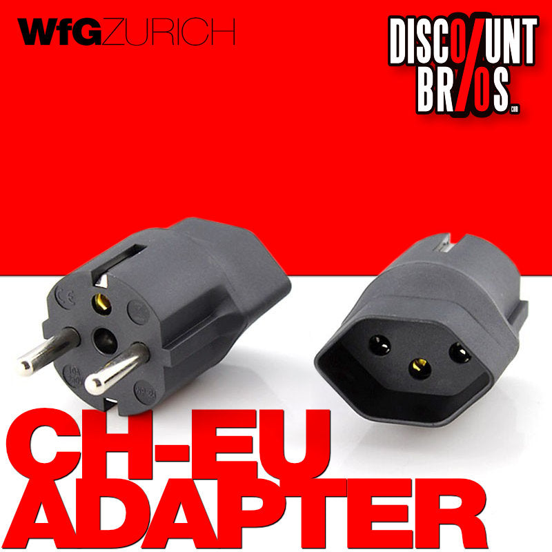 10 Stk. Permanent FIXADAPTER Fix-Adapter Stecker. Schweiz (T13) zu SCHUKO (Typ F CEE 7)